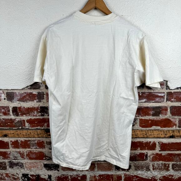 Vintage Rod Run Shirt XL White Single Stitch Alpine River Helen GA Car Show 1991 - Picture 6 of 6